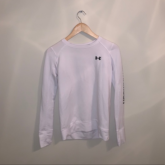Under Armour Tops - Under Armour Womens White & Black Pull Over